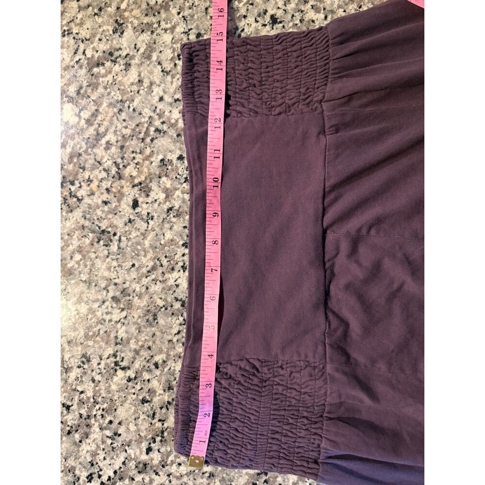 Earthbound Trading Co Purple Wide Leg Gaucho Culotte Pants Boho M - Picture 4 of 7